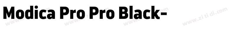 Modica Pro Pro Black字体转换